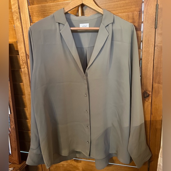 Aritzia Wilfred Tulum Blouse Sz L - Picture 1 of 14